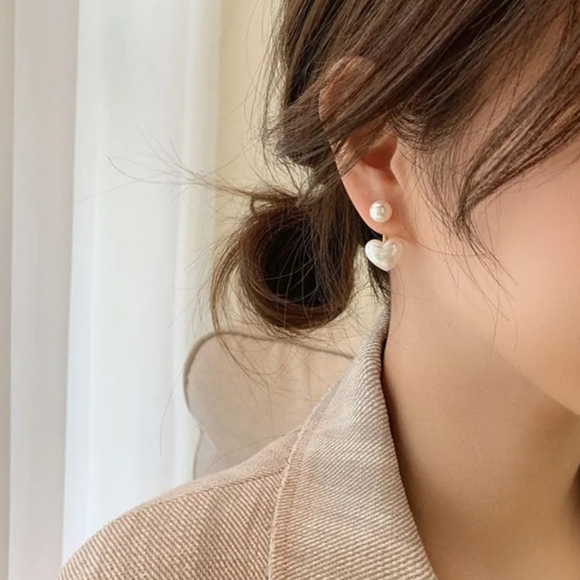 Elegant Faux Pearl  Earrings - Picture 4 of 7